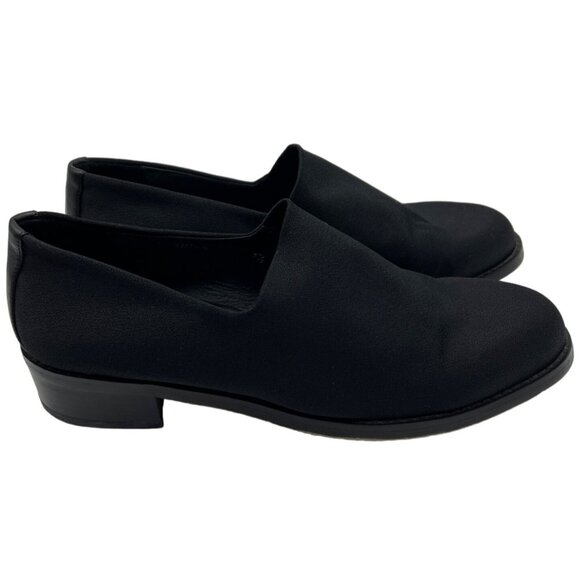 Donald J Pliner AAA Elastic Loafers Black Leather Accent Size 7.5M - Picture 4 of 9